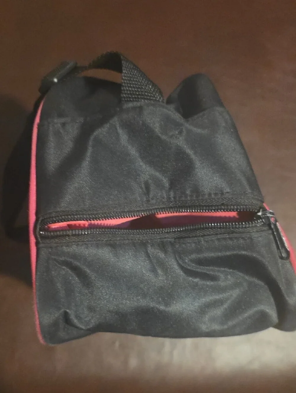 Black and Pink Zip Dance Bag.